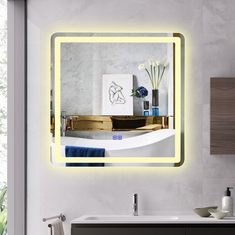 Miroir de salle de bain Lapp, 24,02 po x 30,12 po