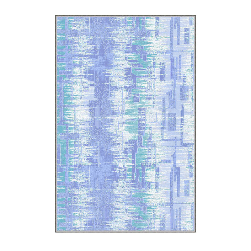 Antibacterial Woven Carpet (3D Digital Print) 4.0 x 5.9 Feet, 100% Polyester, Pile Height: 0.3 Inches | PVC Felt Dot Non-Slip Underside, Machine Washable, Perfect for Living Room & Bedroom Decor