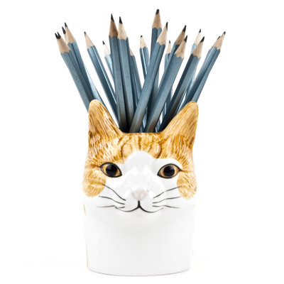 Pencil Pot - Cat - Squash