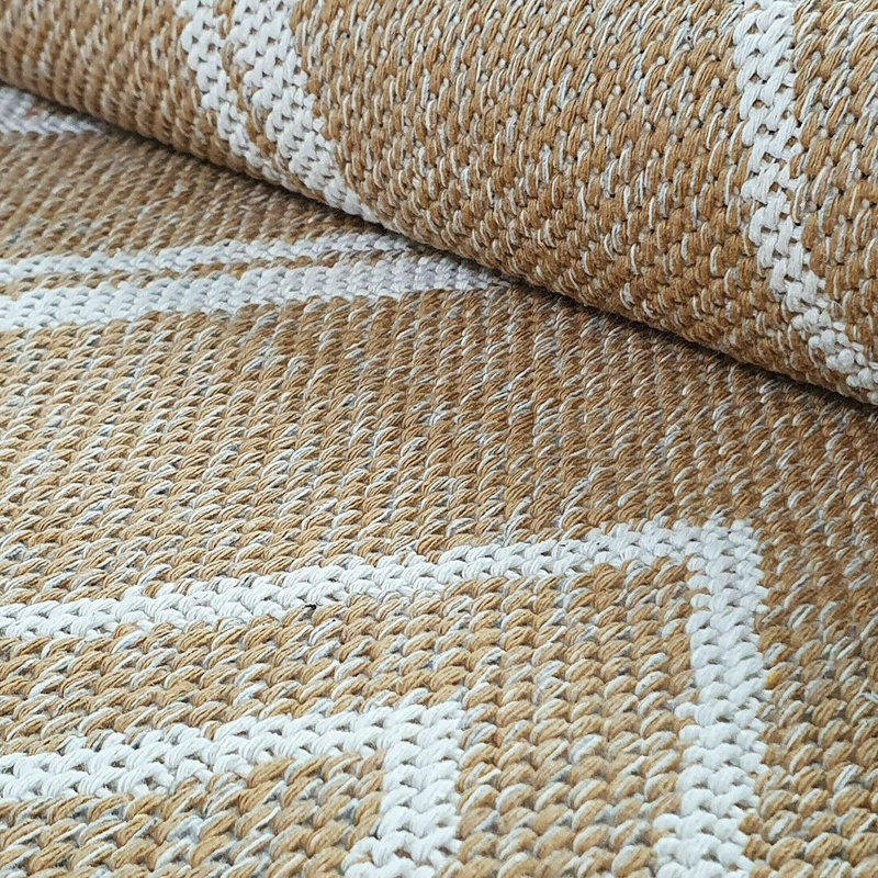 Cueto Geometric Cotton Hand Woven Area Rug, Runner 75 x 300cm