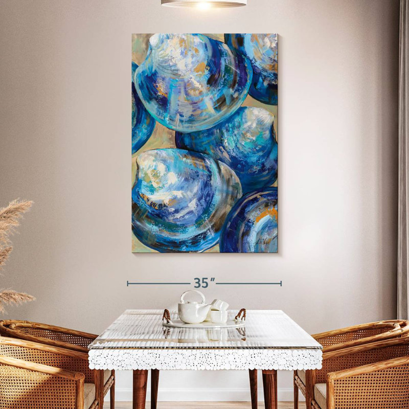 Aletra Beyond Blue Shells, 51" H x 34" W