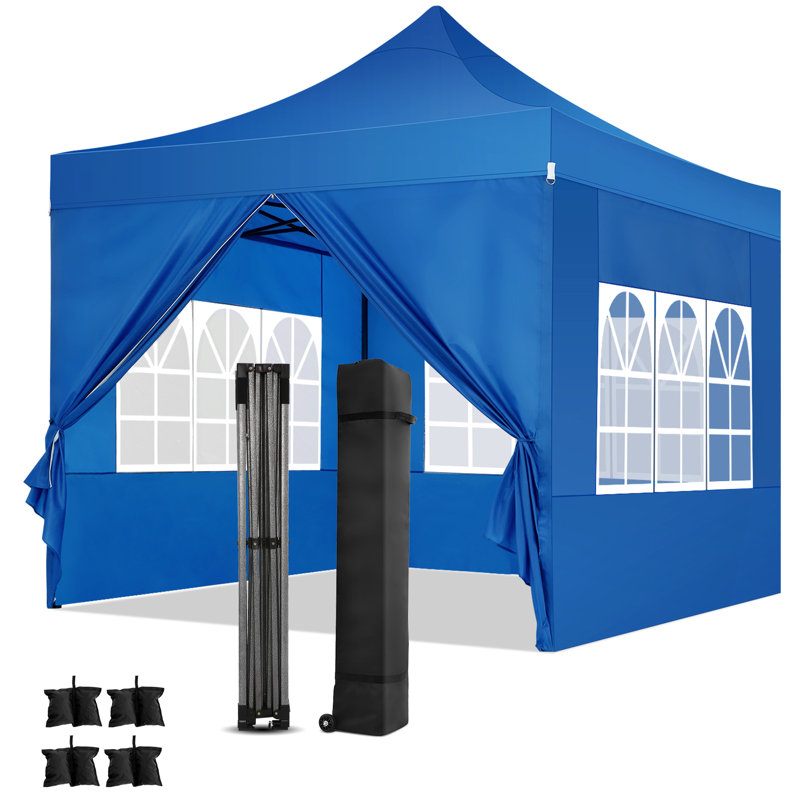 10x10 Pop up Canopy Commercial Heavy Duty Canopy Tent , Blue