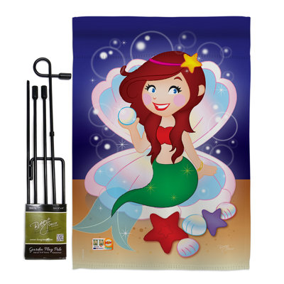 Double Sided 18.5'' H x 13'' W Polyester Flag Set
