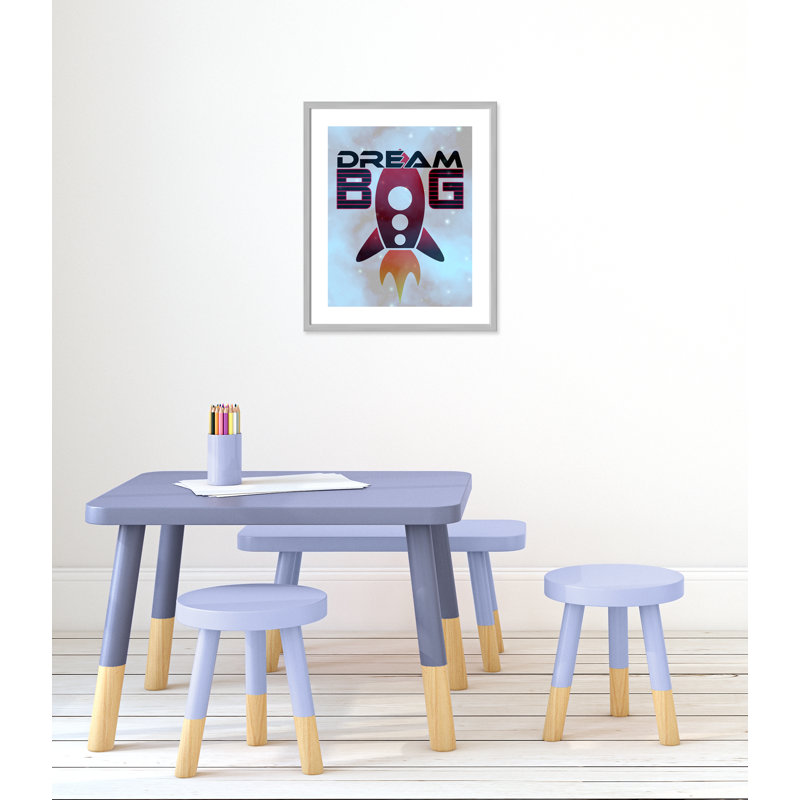Grande surface de rêve, H 25,5 po x l 21,5 po x P 1,19 po, Encadré de boîte argent