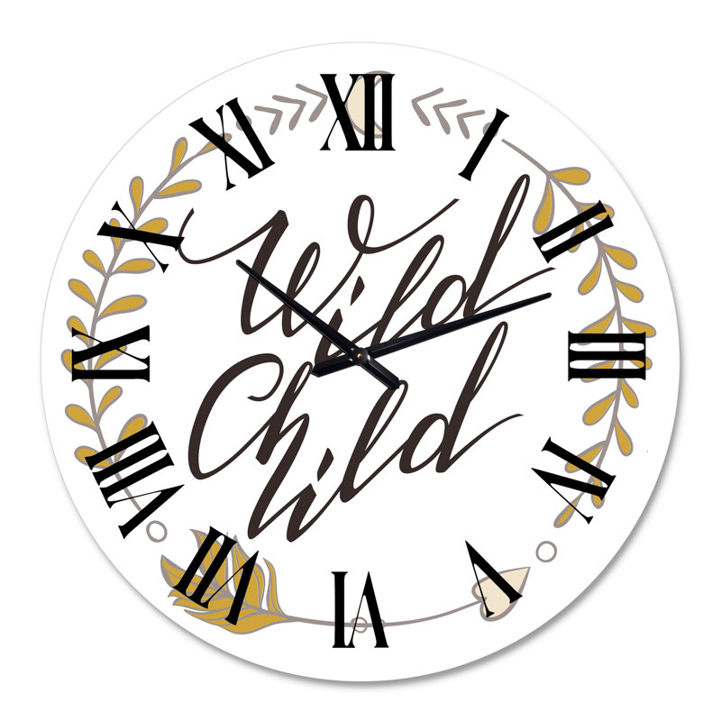 Wild Child - Horloge murale traditionnelle, Grand