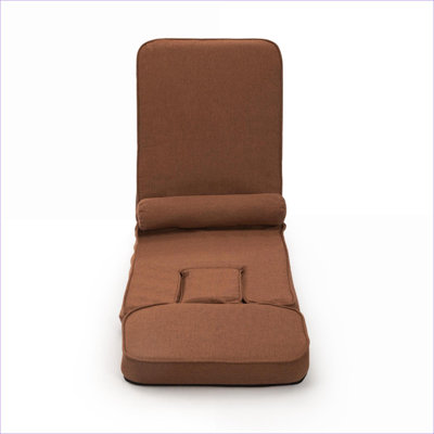 Sofas Couches | Adjustable Foldable Multi-functional Sofa for Dorm Small Spaces | Dark Brown | Linen,Iron,Cotton