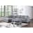 Azruddin Reversible Sectional Sofa with Storage Ottoman