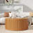 Ansel Lift Top Coffee Table With Storage, Round Solid Wood Coffee Table-343435181
