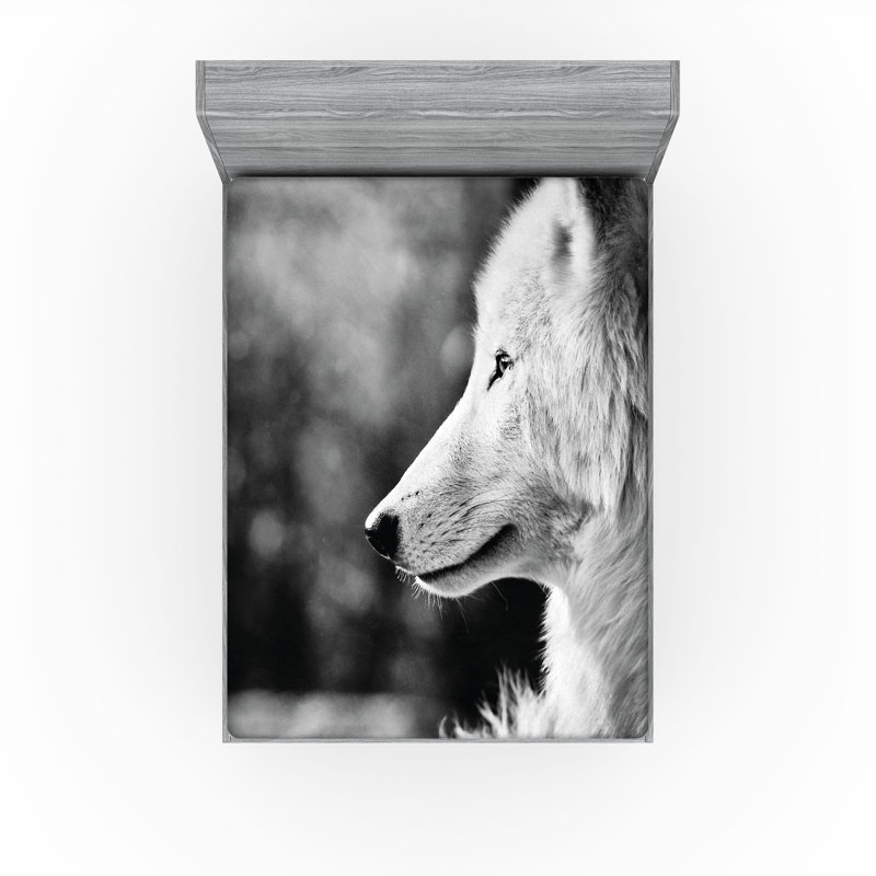 Drap-housse noir et blanc Ambesonne