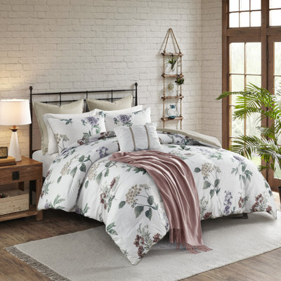 Seersucker Comforter With Throw - Taupe/blush Acrylic Machine Washable Full/queen Size Filling