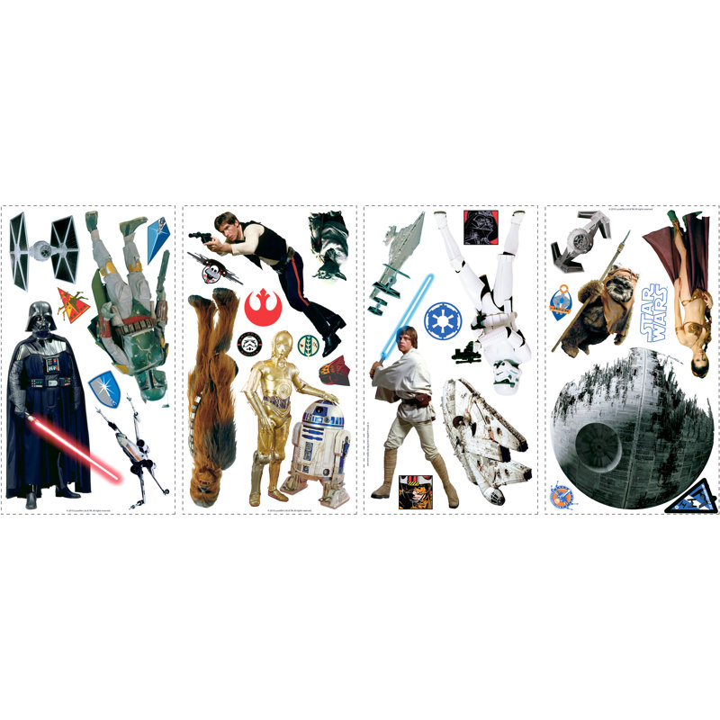 Star Wars Classic Characters Removable Wall Decals