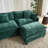 Schmucker U Shaped Modular Sectional Sofa, Oversized Cloud Couch With Ottoman-977002080-977212260