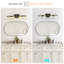 4-lamp matte black adjustable crystal Vanity Light