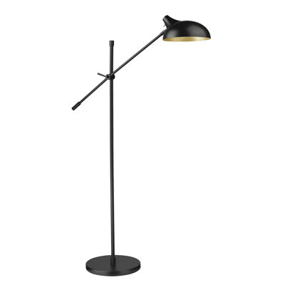 Avdotya 52'' Matte Black Task Floor Lamp