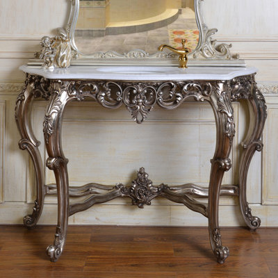 Pensford 53'' W Marble Console Table