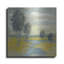  «Mustard Yellow Fields» par Silvia Vassileva, art mural en métal, 24 po x 24 po-937245066