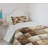 Ambesonne Brown Bedspread Set Boho Ethnic Patchwork Print Dark Cocoa Warm Taupe-105337213