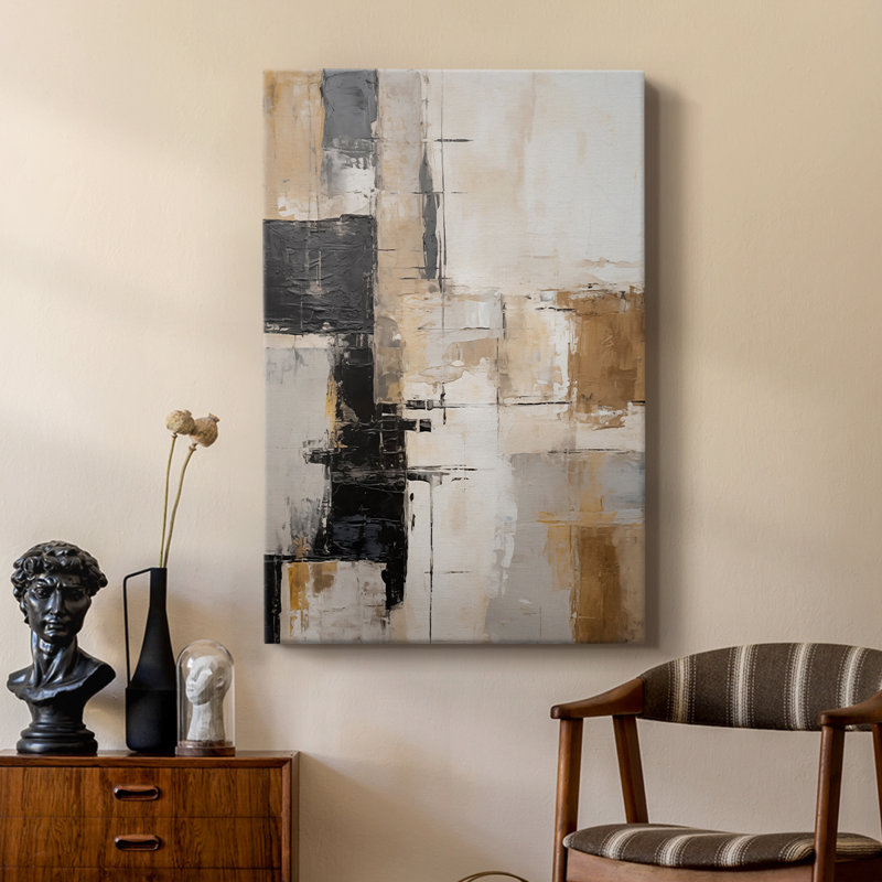 ABSTRACT Series CD -Custom Wrapped Gallery Cavas, 18" H x 12" W