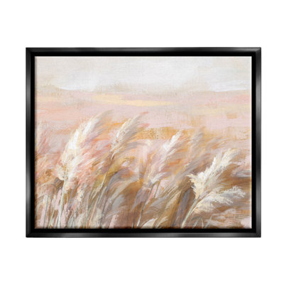 " Beige Breezy Prairie Grasses " by Danhui Nai Painting Print