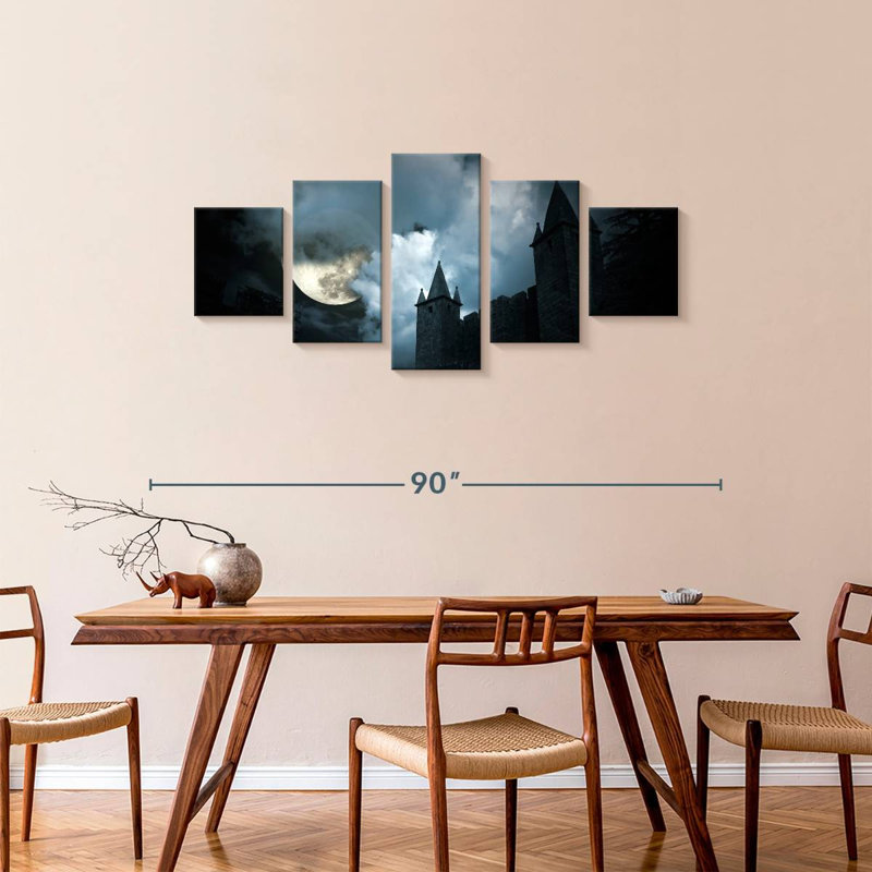 Mystery Medieval Castle, 34" H x 74" W