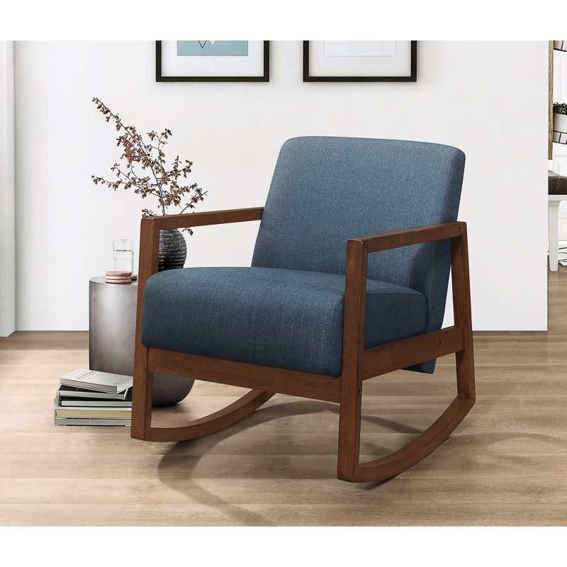 Chaise berçante Modern, Bleu