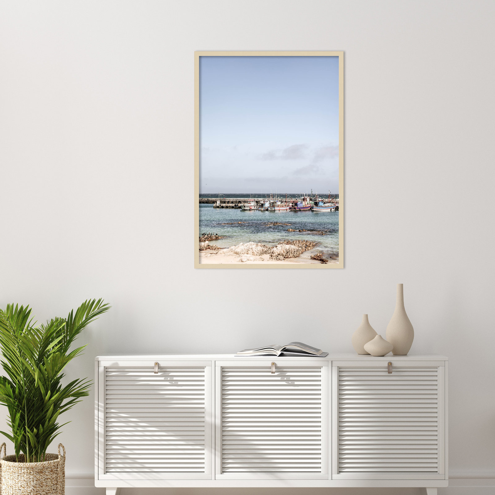 Roanne "Kalk Bay Beach" Print, Brown, 41" H x 28" W