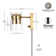 Bhandary Aluminum LED Plug-in Armed Sconce