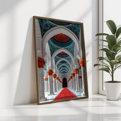 Elegant Decorative Framed MDF Painting, 13.8 x 18.5 x 0.1 inches | 100% MDF with 3 mm Thickness, 100% Pine Wood Frame | UV Printed Artwork for Stylish Home Decor, Perfect for Living Room or Office
