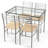 Stouferberg 4 - Person Glass Top Four Leg Dining Set