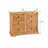 Lindall 4 Piece Bedroom Set, One Nightstand, One Bed, One Large Dresser & One Wide Chest Solid Wood Rustic Farmhouse Style-54595829