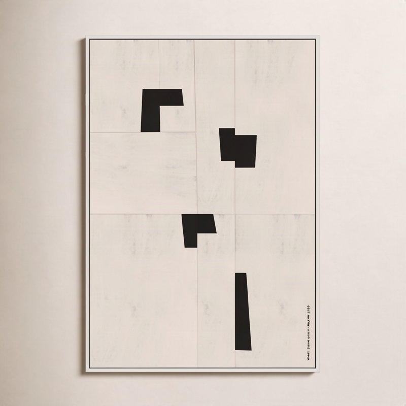Scattered 1 Print by Romina Gadler, White Canvas Framed, 25" H x 17.5" W