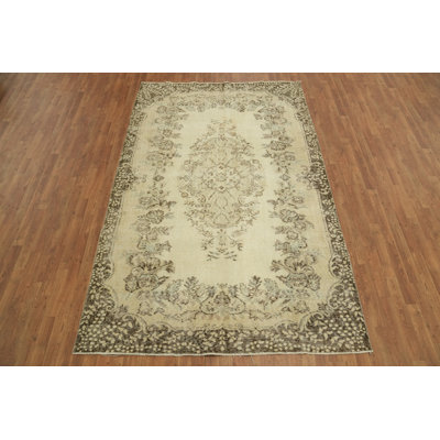 Tapis floral rétro 6 x 9