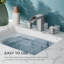 Robinet pour salle de bain à 3 trous et 2 poignées avec ensemble de bonde Waterfall-98114699