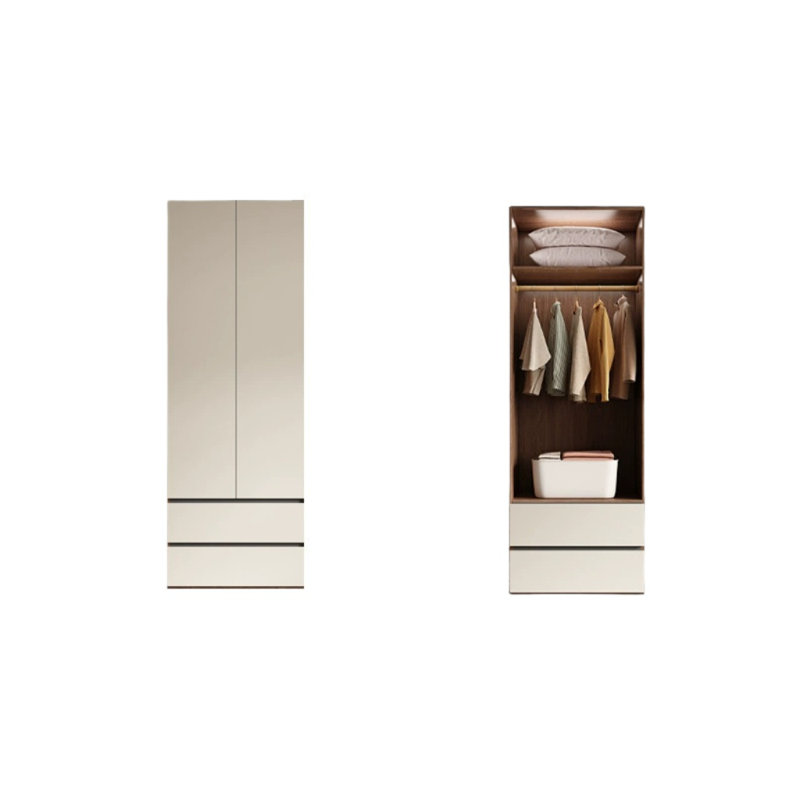 Simple Solid Color Wardrobe, 94.49" H x 31.5" W x 23.62" D