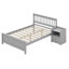 Base de lit plateforme avec tête et pied de lit, table de chevet avec tiroir de rangement et tablettes supérieures-1062218546-1062218541