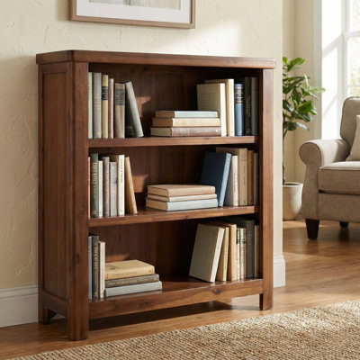 Oruada 103cm H x 100cm W Solid Wood Standard Bookcase