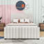 Arden Full Size Velvet Upholstered Platform Bed with Twin Trundle-305766811