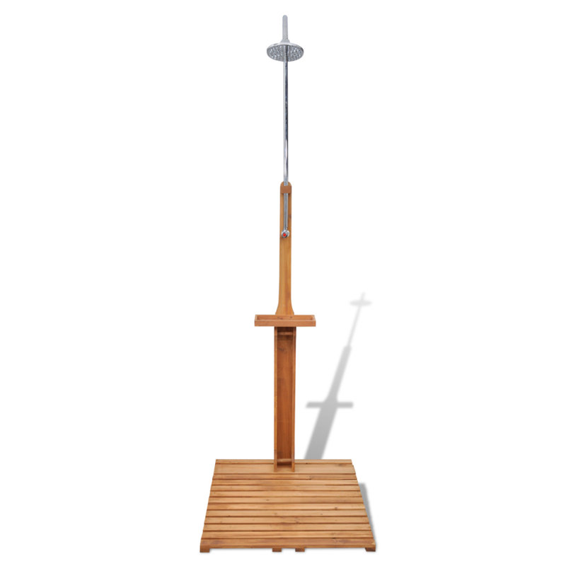 221cm H Steel Freestanding Outdoor Shower