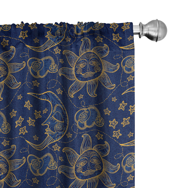 Rideaux 4 panneaux Bungalow Rose Sun, L 56 po x L 84 po
