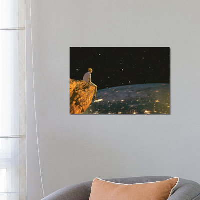 Yellow Night by Fran Rodriguez - Wrapped Canvas Print