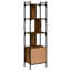 Moonsu 154.5 cm H x 44.5 cm W Steel Etagere Bookcase-412673498