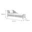 Chaise longue rembourrée Home Natural-100940557