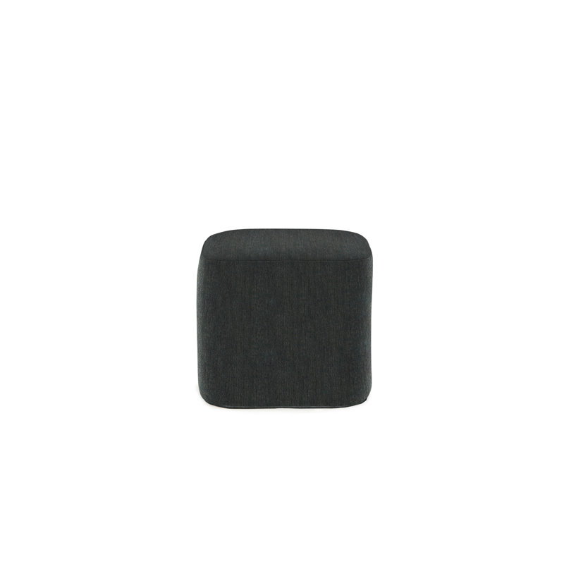Repose-pieds Luca, Mélange de polyester gris anthracite
