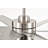 Brushed Nickel 62 In. Integrated LED 6-Speed Color Changing Indoor Ceiling Fan