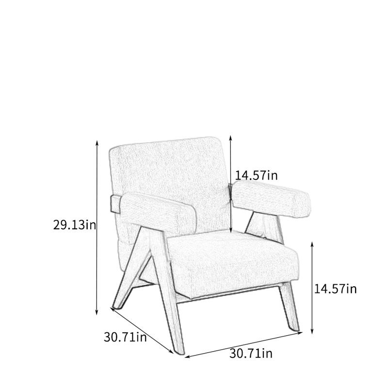 Chaise de loisir simple et moderne pour la détente., Noir, Blanc