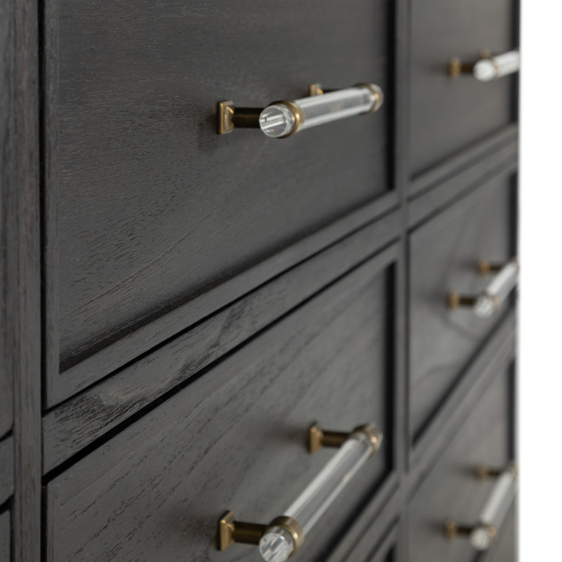 Alexandra 11 Drawer Dresser, Cerused Forest Black