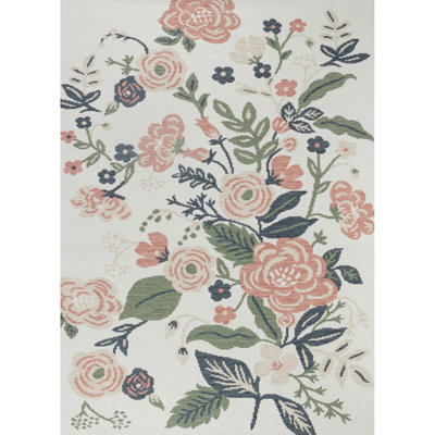Beyanka Floral Machine Tufted Area Rug