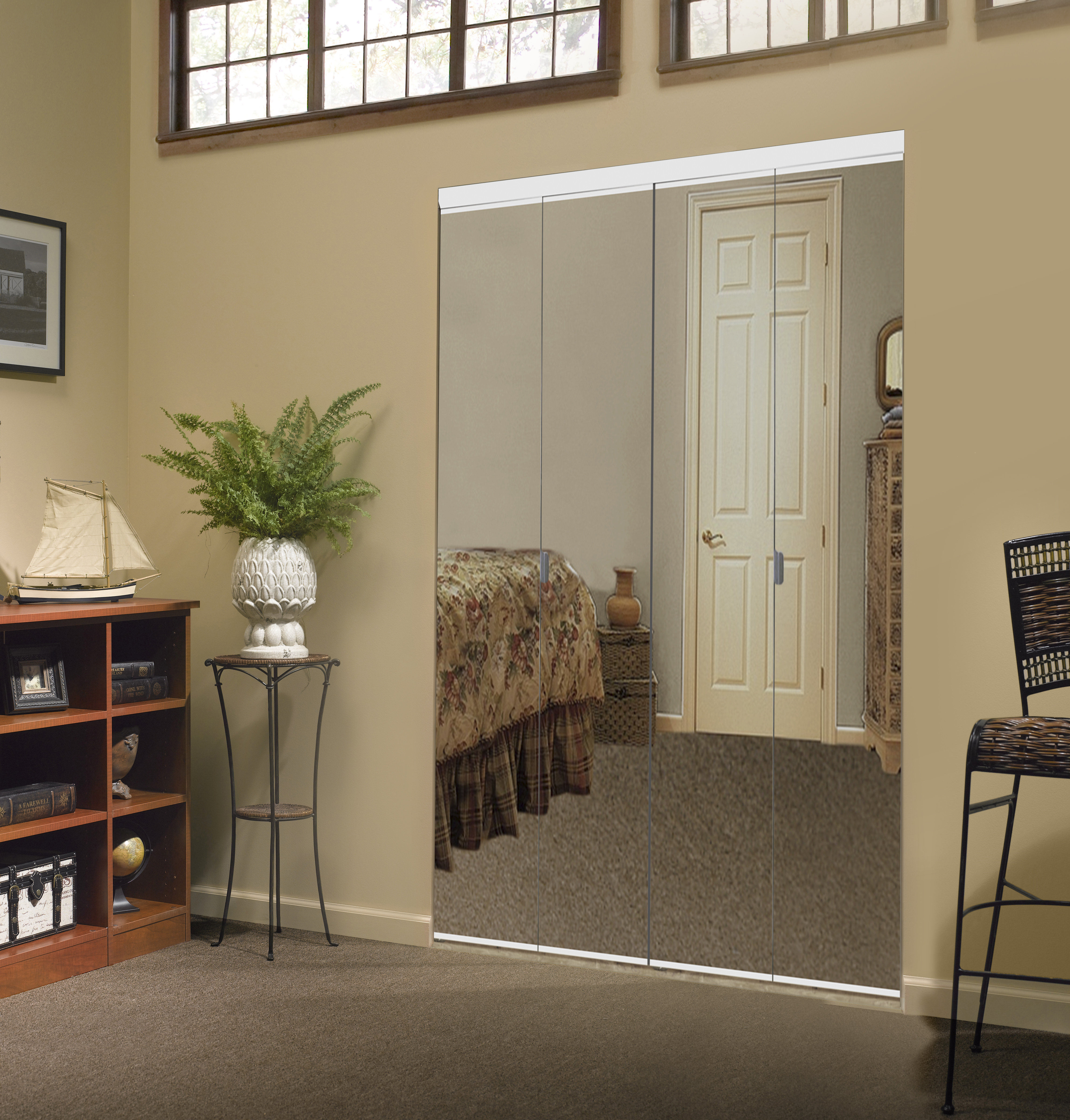 Custom Door and Mirror Mirrored Bi-Fold Door & Reviews - Wayfair Canada