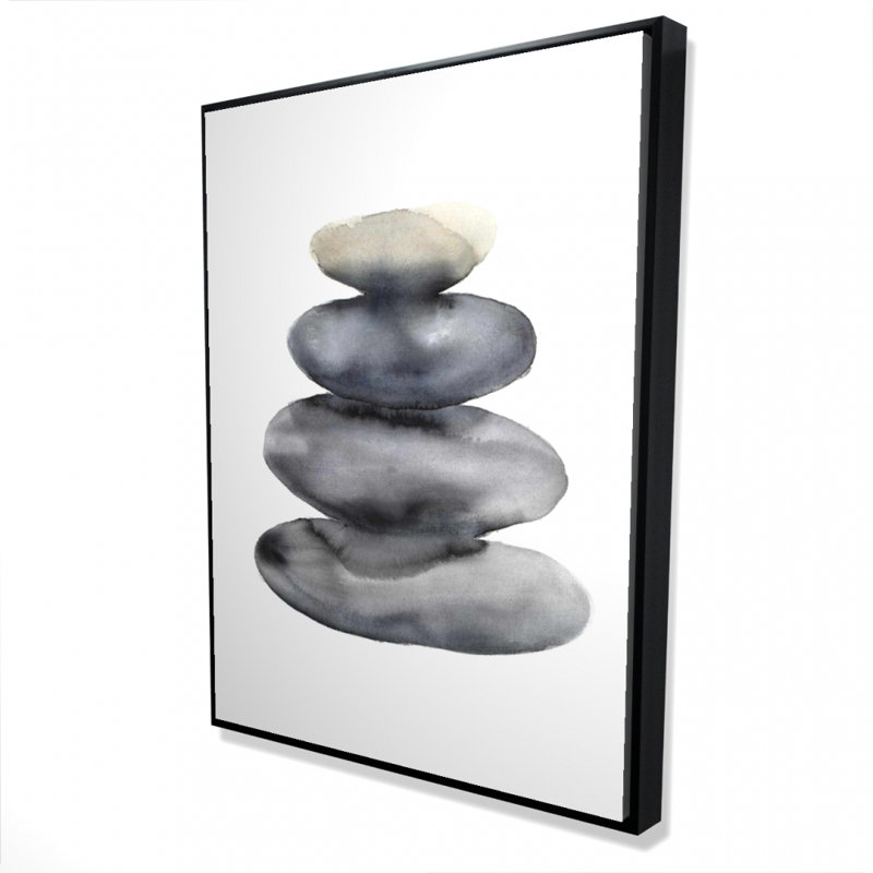 Four hot stones - 36"x48" Framed canvas