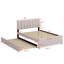 Lit plateforme tapissier avec lit gigogne-1623456793